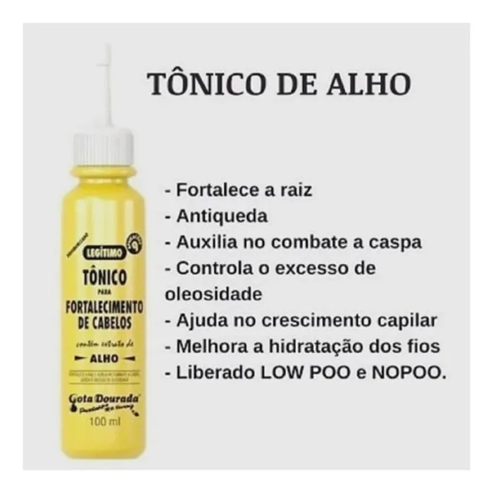 Tonique Fortifiant de Pousse "Alho" Gota Dourada 100ml