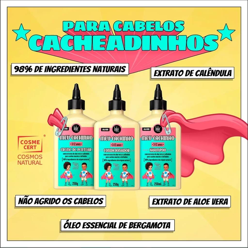 Shampoing pour Enfants "Meu Cachinho" Lola 250ml