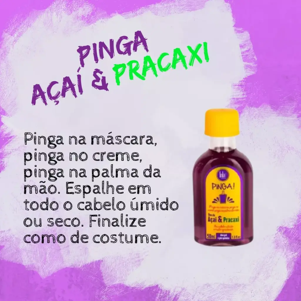 Huile pré & post-chimique "Pinga Açaí & Pracaxi" Lola 50ml