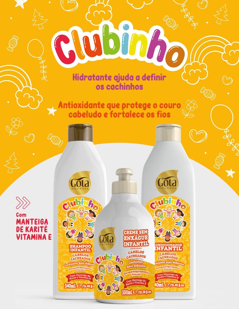 Conditionneur "Clubinho" Gota Dourada 340ml