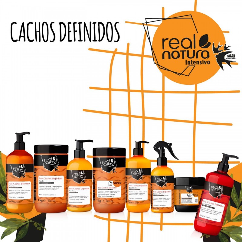 Crème Coiffante avec Activateur de Boucles - pro-Cachos Definidos - Real Natura 500ml