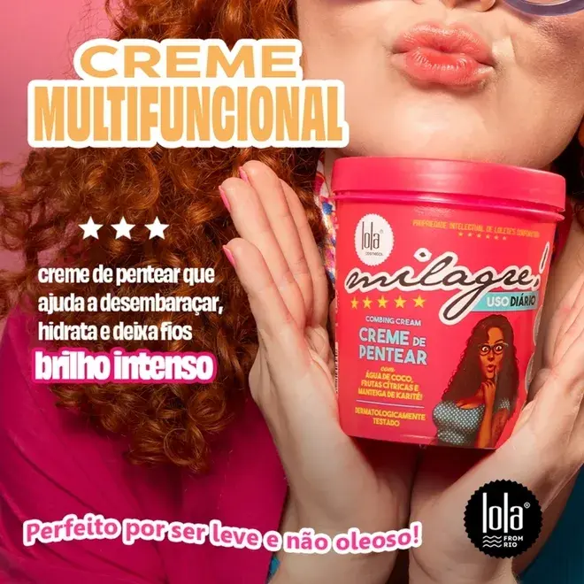 lola milagre creme de pentear 450g