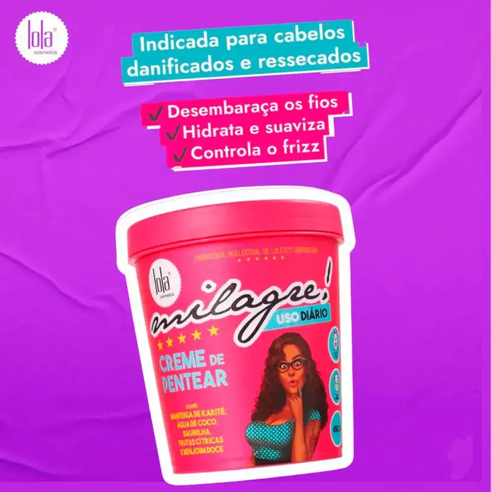 Crème Coiffante Vegan - Milagre - Lola