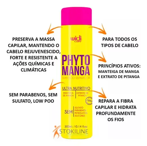 Shampoing Nutritif Réparateur - Phyto Manga - Widi Care