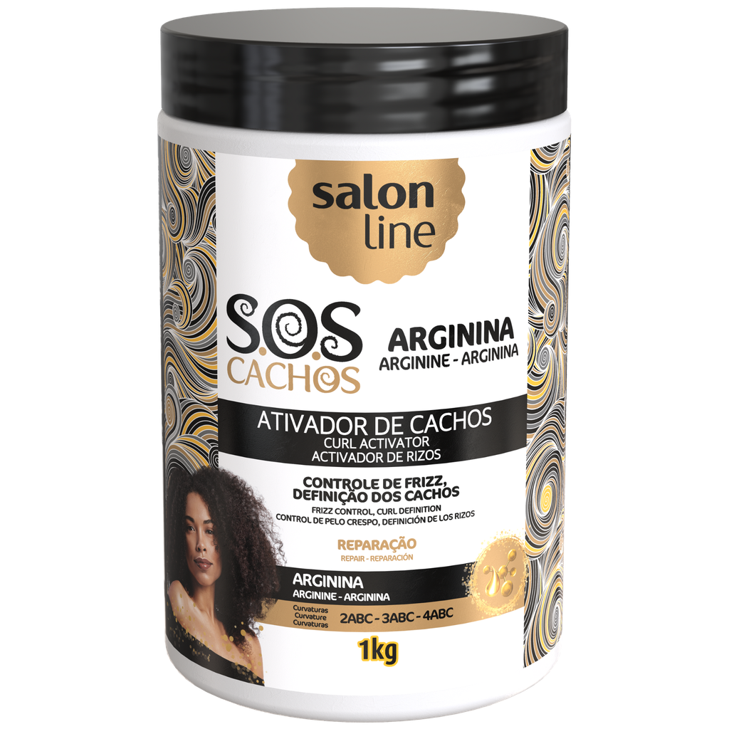 Creme para Pentear com Ativador “SOS Cachos - Arginina” Salon Line 1kg