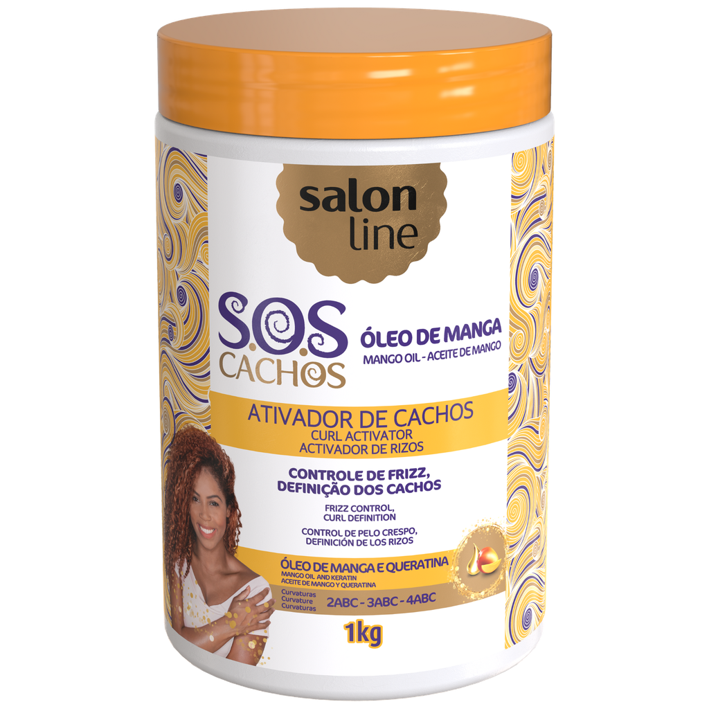 Creme Para Pentear com Ativador “SOS - Oleo de Manga” Salon Line 1kg