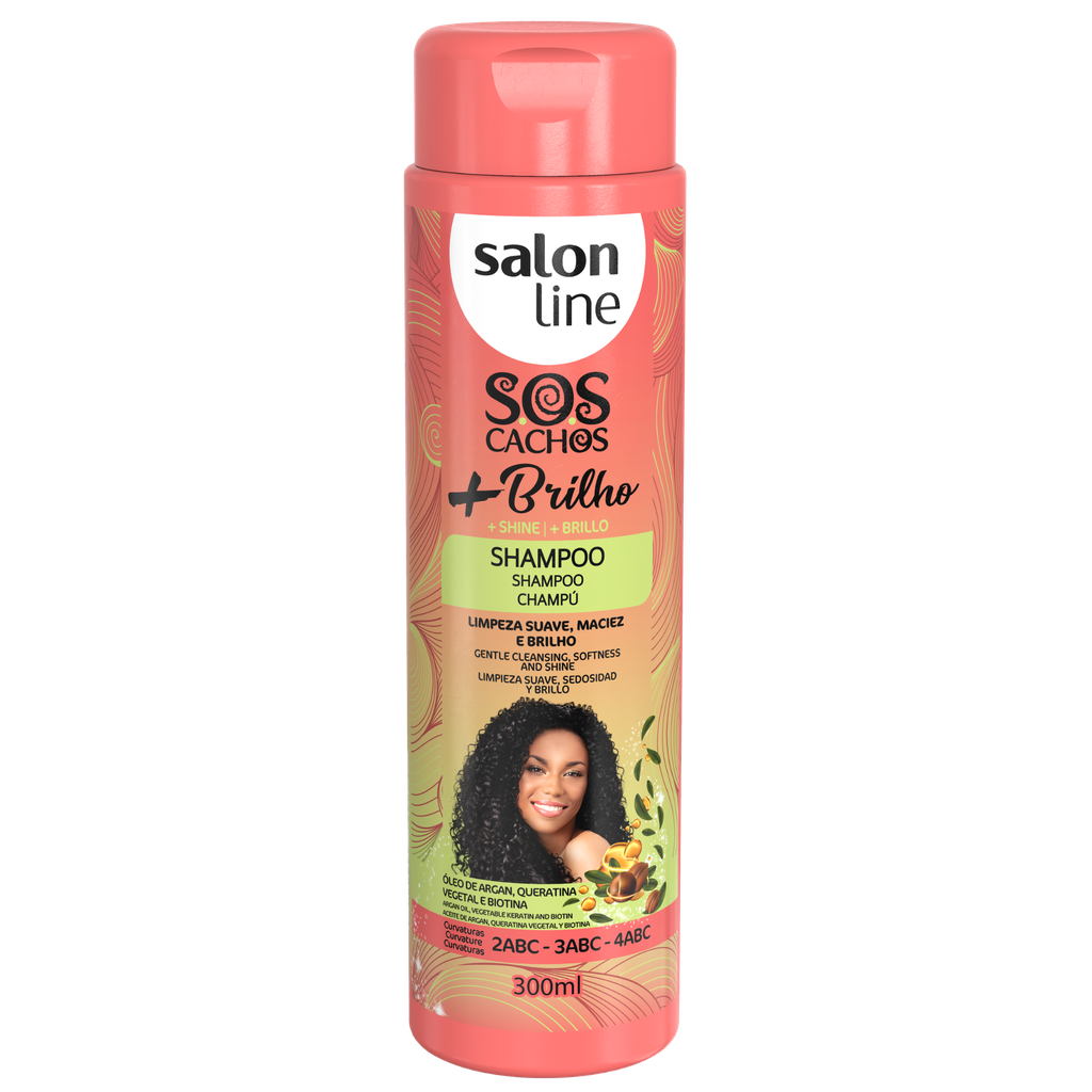 Shampoing “SOS Cachos - +Brilho” Salon Line 300ml