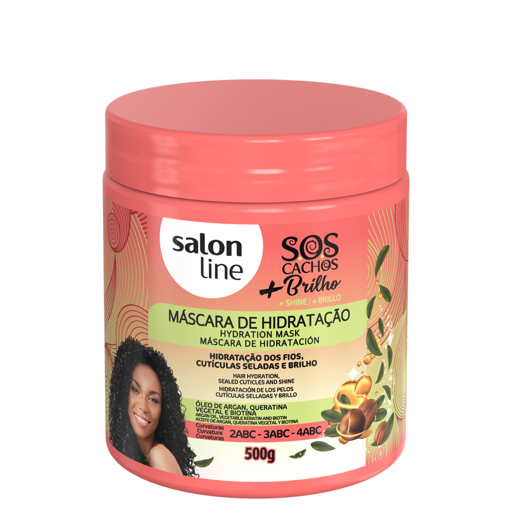 Máscara “SOS Cachos+Brilho” Salon Line 500g