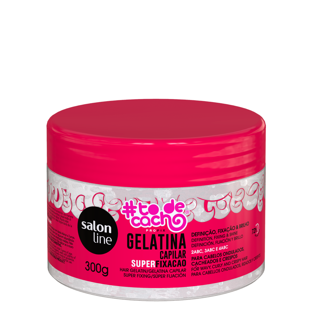 Gelée "#ToDeCacho Super Fixação" Salon Line 300g