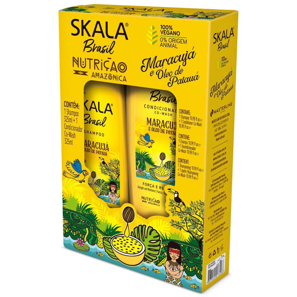 Kit Champô + Condicionador "Maracujá Óleo de Pataua" Skala 650ml