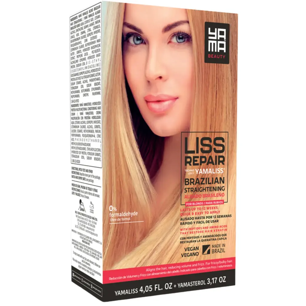 Kit de Alisamento Natural - Loiro - Yamaliss 120ml + Yamasterol 90g