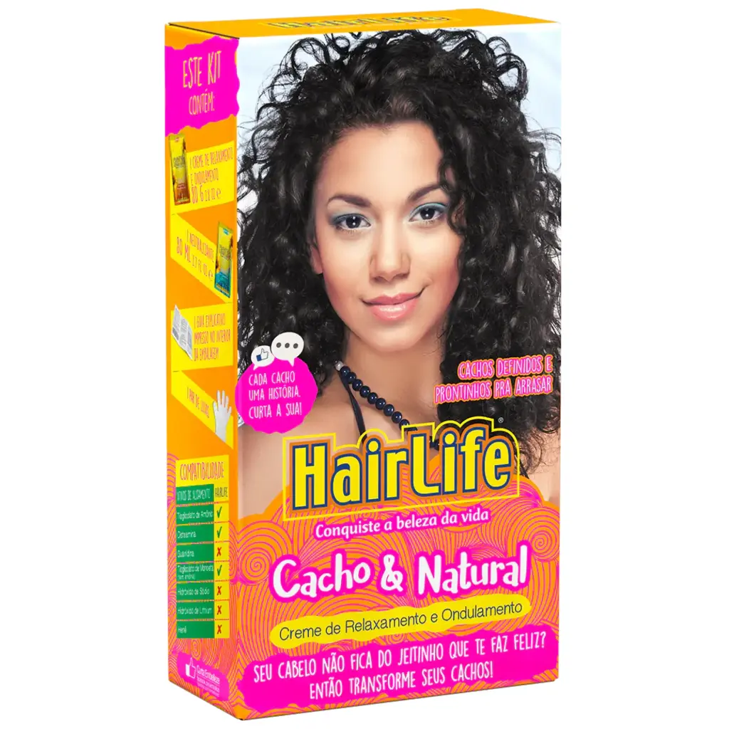 Relaxamento Para Ondulamento à Base de Tioglicolato "HairLife" Embelleze 80g+80ml