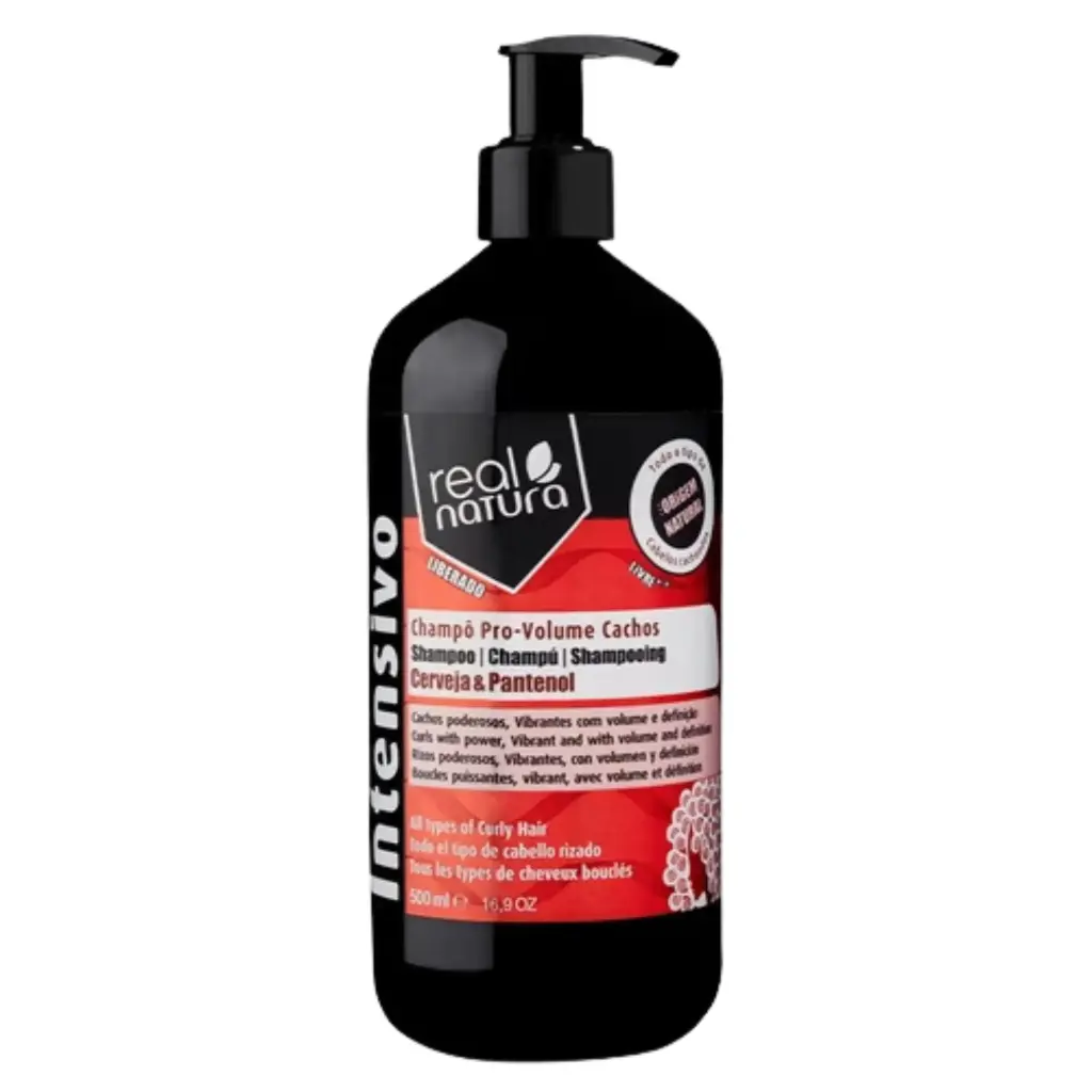 Shampooing "Pro-Volume Cachos - Cerise et Panthénol" Real Natura 500ml