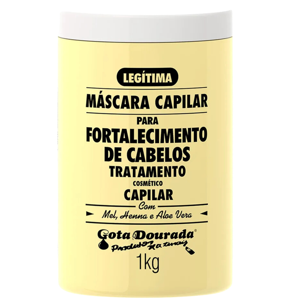 Masque Fortifiant - Miel, Henné et Aloe Vera - Gota Dourada 1kg