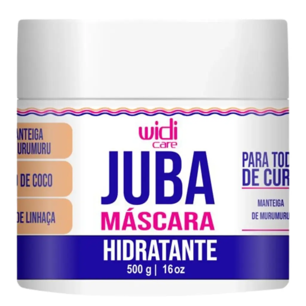 Máscara Hidro-Nutritiva - Juba Máscara Hidratante - Widi Care 500g