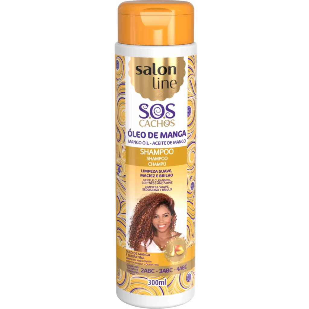 Champô suave e hidratante - SOS Cachos Óleo de Manga - Salon Line 300ml