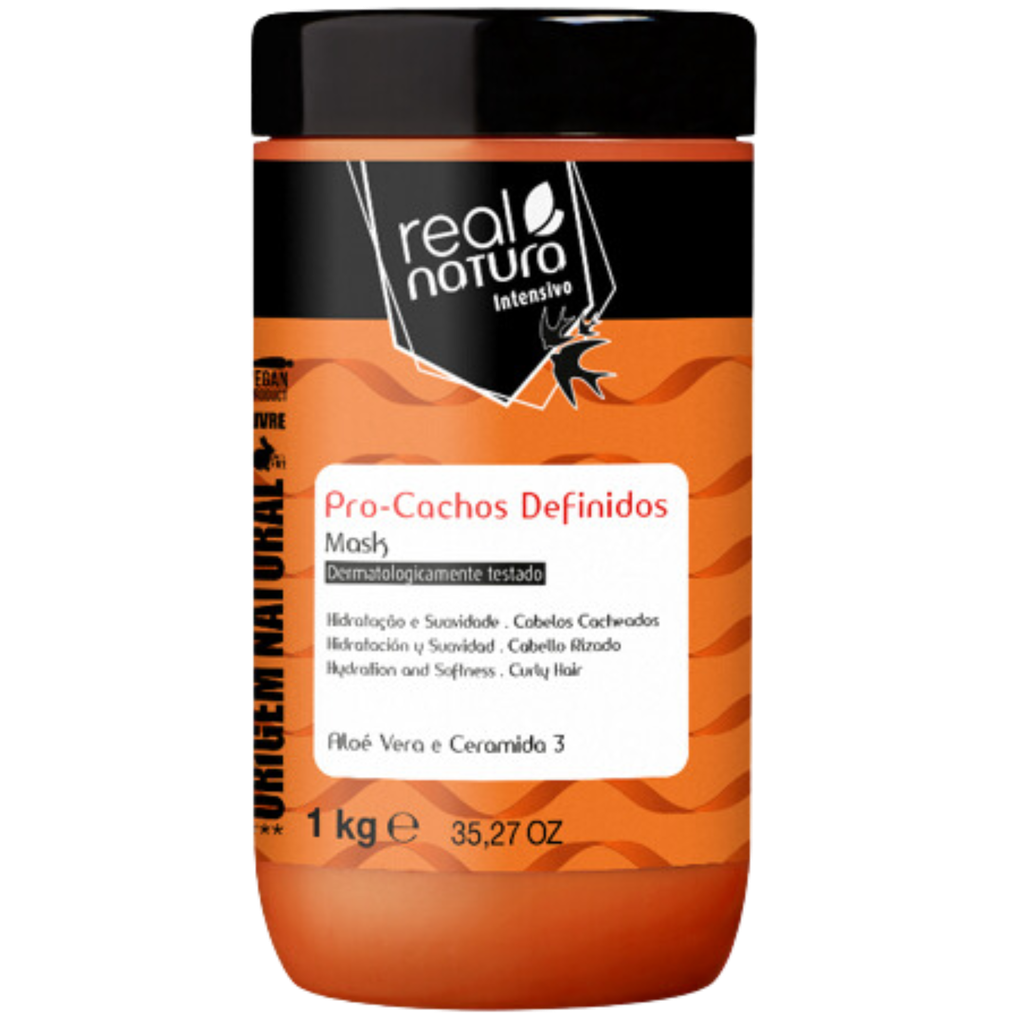 Masque Hydratant - pro-Cachos Definidos - Real Natura 1kg