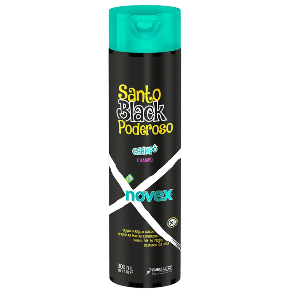 Champô Hidratante - Santo Black Poderoso - Novex 300ml