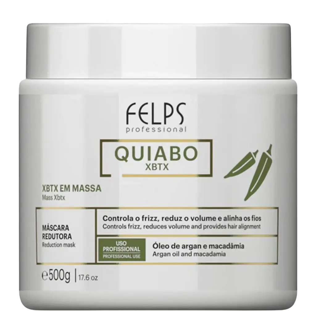 Botox Tradicional - Quiabo - Mass XBTX Argan Macadamia - Felps 500g