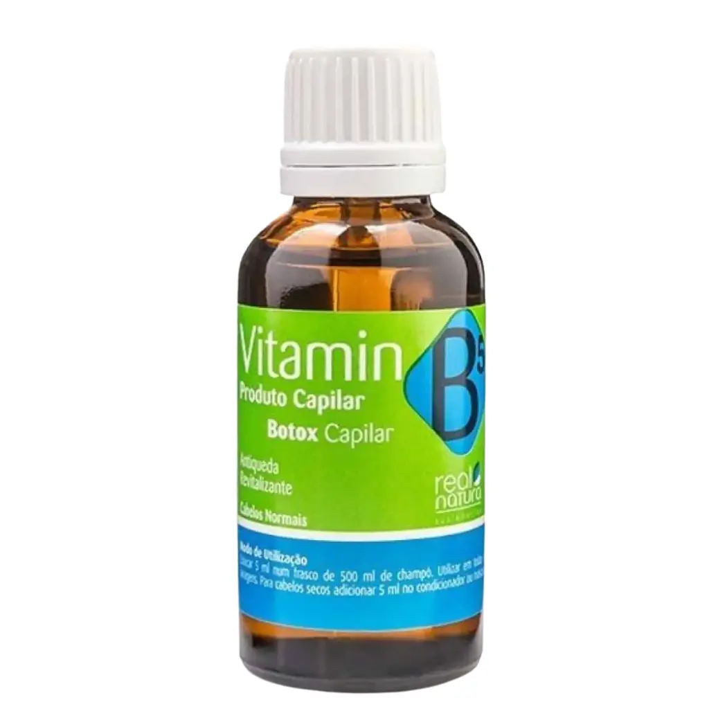 Vitamina B5 - Produto Capilar Antiqueda Revitalizante - Botox Capilar - Real Natura 30ml