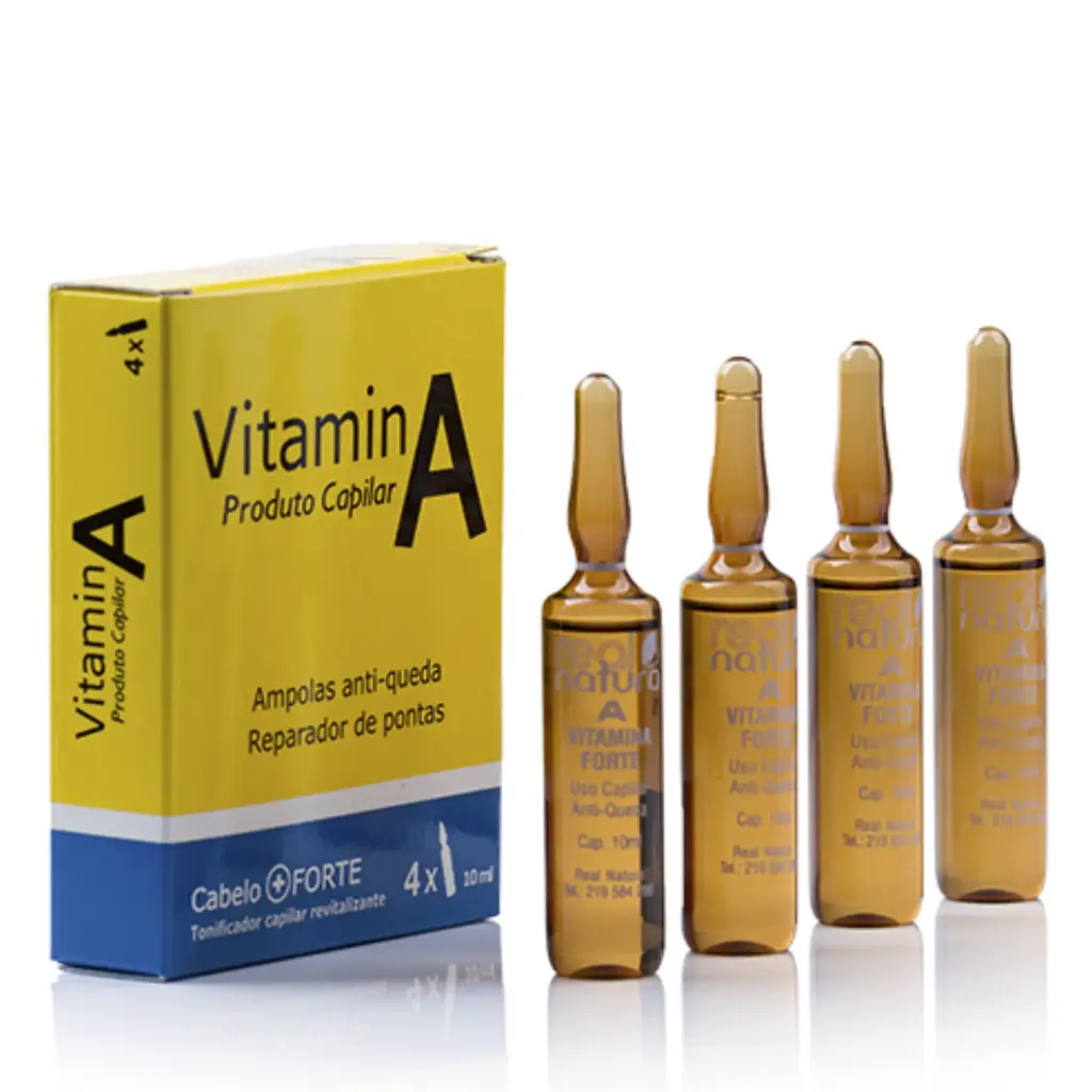 Vitamine A - Produit Capillaire Anti-Chute - Hydratant à l'Huile d'Arachide - Real Natura 5x10ml