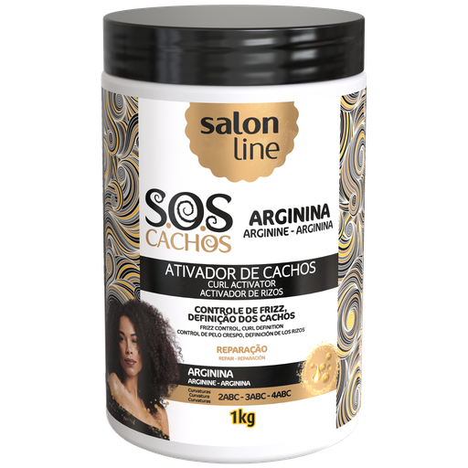 [7898009430200] Crème Coiffante avec Activateur “SOS Cachos - Arginina” Salon Line 1kg