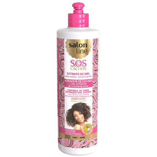 [7898623959965] Creme Para Pentear com Ativador “Mel - SOS Cachos Intensos ” Salon Line 500ml