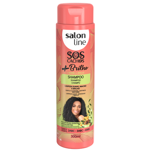 [7898009430071] Champô “SOS Cachos - +Brilho” Salon Line 300ml