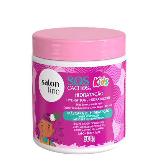 [7908458317820] Masque pour Enfants “SOS Cachos - Kids” Salon Line 500g