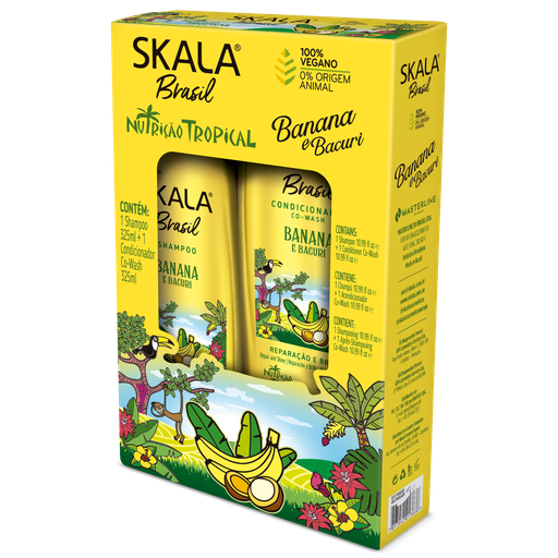 [7897042013838] Kit Champô + Condicionador "Banana Bacuri” Skala 650ml