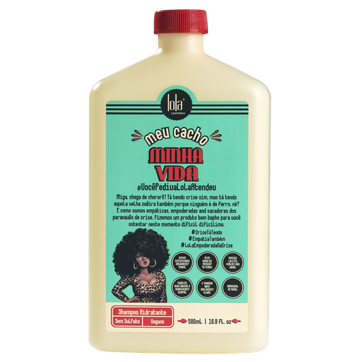 [7899572806751] Shampoing hydratant "Meu Cacho Minha Vida" Lola 500ml