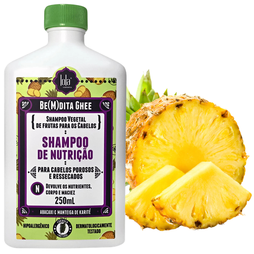 [7899572810857] Champô de nutrição "Be(M)dita Ghee Nutrição, Abacaxi e Manteiga de Bacuri" Lola 250ml