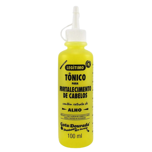 [7897158702138] Tónico Fortificante de Crescimento "Alho" Gota Dourada 100ml