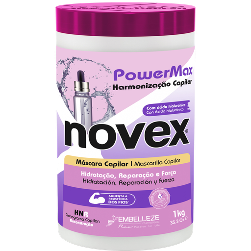 [876120005504] Masque Fortifiant "Power Max Harmonisation Capillaire" Novex 1kg