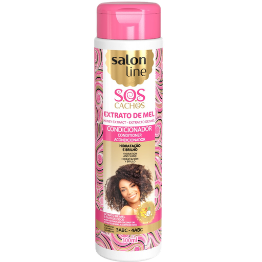 [7898623959941] Condicionador - Mel - SOS Cachos Intensos Mel - Salon Line 300ml