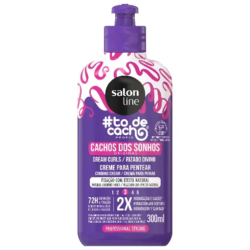 [7908458325269] Crème Coiffante Pour Cheveux Bouclés - #To de Cacho Profix - Cacho dos Sonhos - Salon Line 300ml