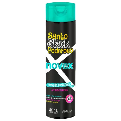 [876120003753] Conditionneur Hydratant - Santo Black Poderoso - Novex 300ml