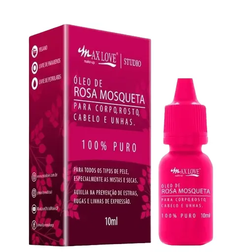 [7908240512518] Óleo de Rosa Mosqueta 100% Puro - Max Love Studio 10ml