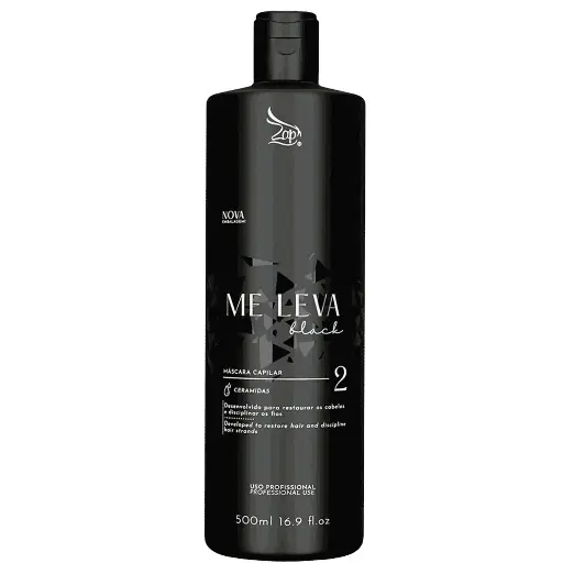 [7898597484197] Lissage Brésilien traditionnel - Crème lissante - Me Leva Black - Zap 500ml