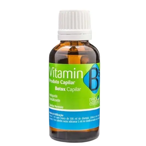 [5600493401992] Vitamina B5 - Produto Capilar Antiqueda Revitalizante - Botox Capilar - Real Natura 30ml